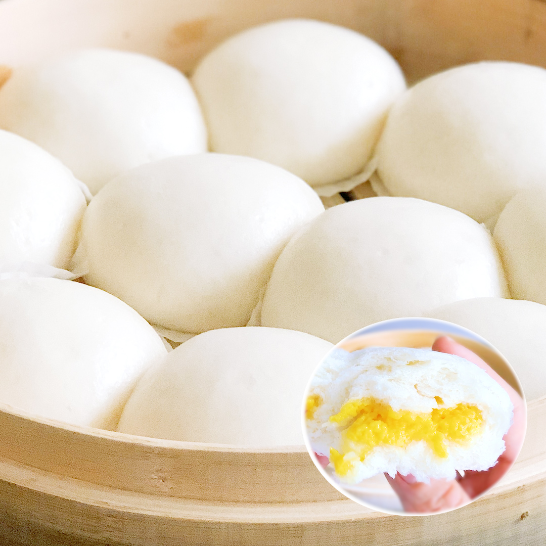 chinese steamed custard bun