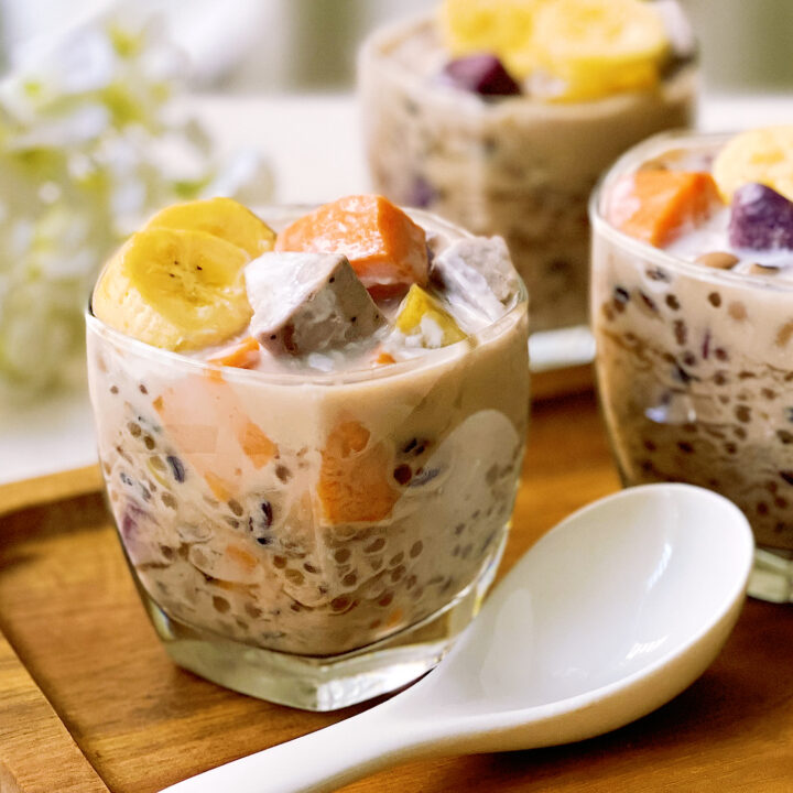 Bubur Cha Cha, Sago Sweet Potato Dessert| 摩摩喳喳, 西米红薯椰奶甜点