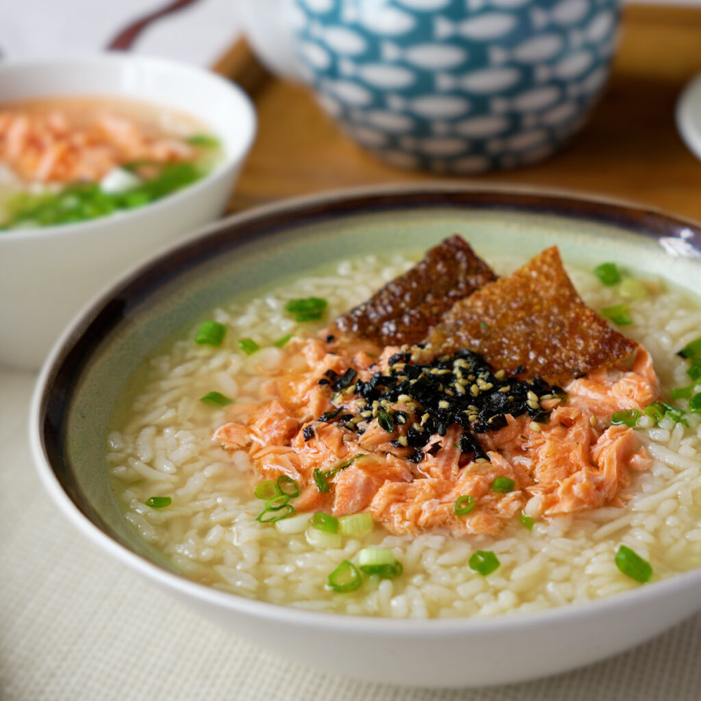 Salmon Rice in Tea Broth_Chinese Recipes