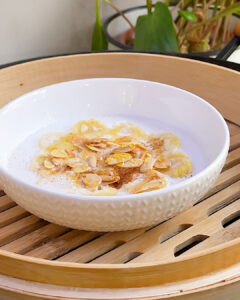 Steamed Banana with Coconut Milk