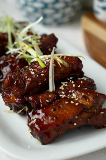 Sticky Sweet Honey Pork Ribs with Sesame Seeds