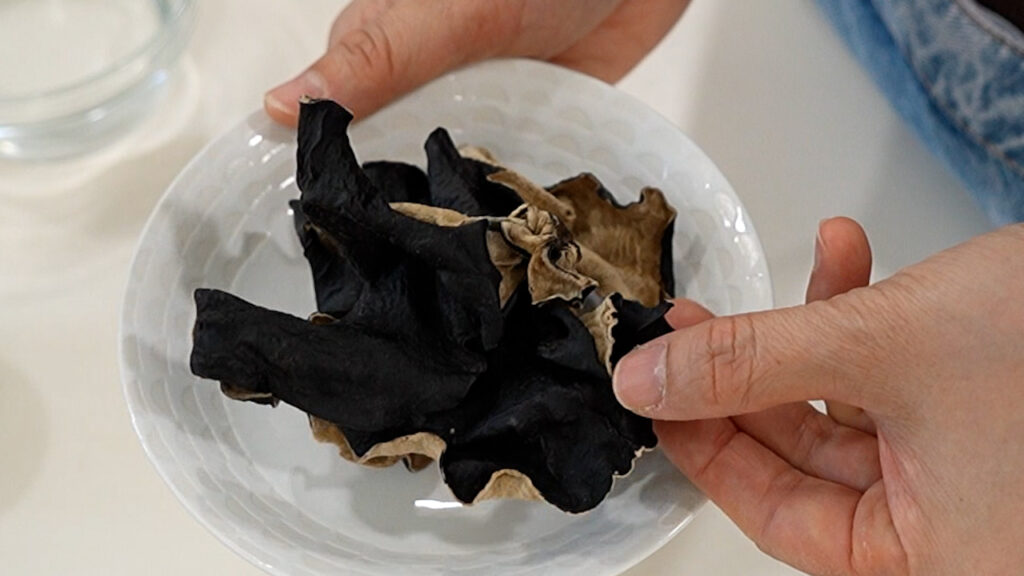 front of black fungus